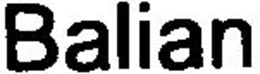 BALIAN trademark