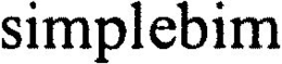 SIMPLEBIM trademark