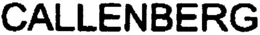 CALLENBERG trademark