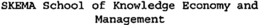 SKEMA SCHOOL OF KNOWLEDGE ECONOMY AND MANAGEMENT trademark