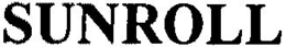 SUNROLL trademark