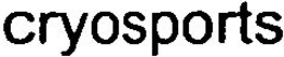 CRYOSPORTS trademark