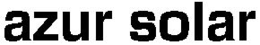 AZUR SOLAR trademark