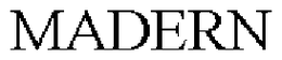 MADERN trademark