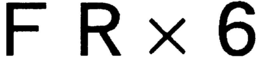 F R X 6 trademark