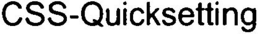 CSS-QUICKSETTING trademark
