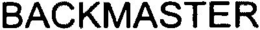 BACKMASTER trademark