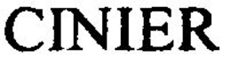 CINIER trademark