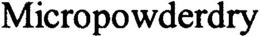 MICROPOWDERDRY trademark