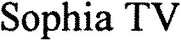 SOPHIA TV trademark