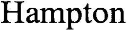 HAMPTON trademark
