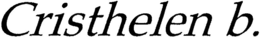 CRISTHELEN B. trademark