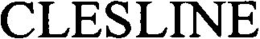 CLESLINE trademark
