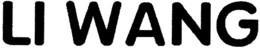 LI WANG trademark