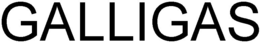 GALLIGAS trademark