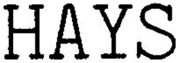 HAYS trademark
