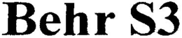 BEHR S3 trademark