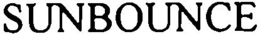 SUNBOUNCE trademark