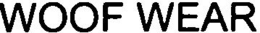 WOOF WEAR trademark