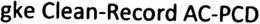 GKE CLEAN-RECORD AC-PCD trademark