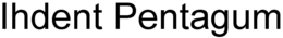 IHDENT PENTAGUM trademark
