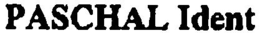 PASCHAL IDENT trademark