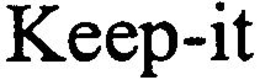 KEEP-IT trademark