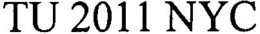 TU 2011 NYC trademark