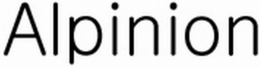 ALPINION trademark