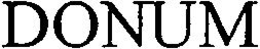 DONUM trademark