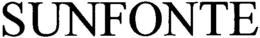 SUNFONTE trademark