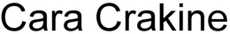 CARA CRAKINE trademark