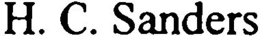 H. C. SANDERS trademark