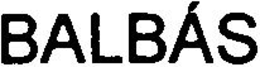 BALBÁS trademark