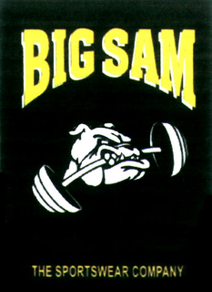 BIG SAM THE SPORTSWEAR COMPANY trademark