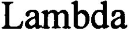 LAMBDA trademark