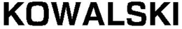 KOWALSKI trademark