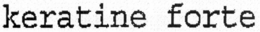 KERATINE FORTE trademark