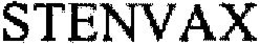 STENVAX trademark
