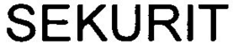 SEKURIT trademark