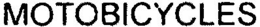 MOTOBICYCLES trademark
