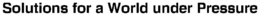 SOLUTIONS FOR A WORLD UNDER PRESSURE trademark
