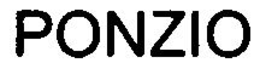 PONZIO trademark