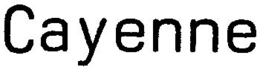 CAYENNE trademark