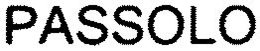 PASSOLO trademark