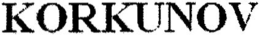KORKUNOV trademark