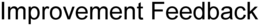 IMPROVEMENT FEEDBACK trademark