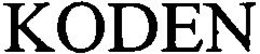 KODEN trademark