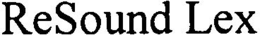 RESOUND LEX trademark