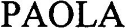 PAOLA trademark